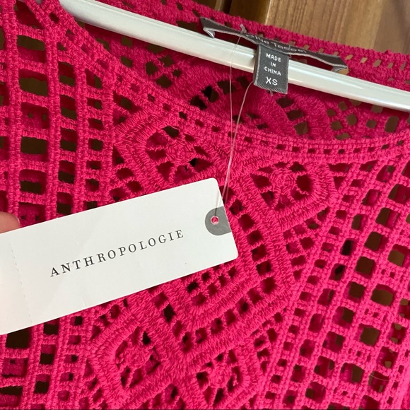 NWT Pink Shavonne Crochet Lace Top - Picture 11 of 14